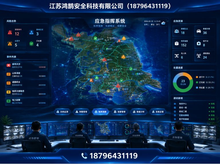 宿迁消防通信指挥展示图